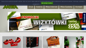 What Mika-studio.pl website looked like in 2017 (6 years ago)