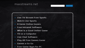 What Maxstreams.net website looked like in 2017 (6 years ago)