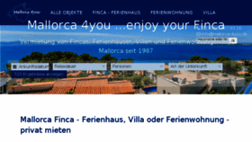 What Mallorca-4you.com website looked like in 2017 (6 years ago)