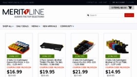 What Meritline.com website looked like in 2017 (6 years ago)