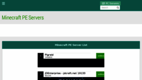 What Minecraftpeservers.org website looked like in 2017 (6 years ago)