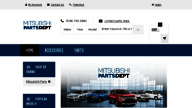 What Mitsubishipartsdept.com website looked like in 2017 (6 years ago)