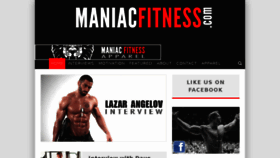 What Maniacfitness.com website looked like in 2017 (6 years ago)