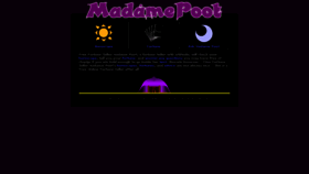 What Madamepoot.com website looked like in 2017 (6 years ago)