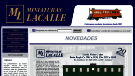 What Miniaturaslacalle.com website looked like in 2017 (6 years ago)