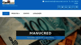 What Manucred.com.br website looked like in 2017 (6 years ago)