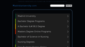 What Madriduniversity.com website looked like in 2017 (6 years ago)