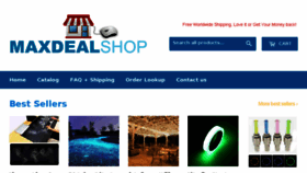 What Maxdealshop.com website looked like in 2017 (6 years ago)