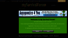 What Mysurvivalforum.com website looked like in 2017 (6 years ago)