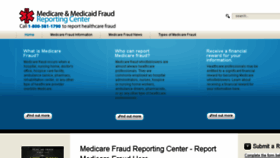 What Medicarefraudcenter.org website looked like in 2017 (6 years ago)