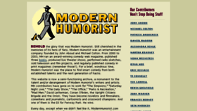 What Modernhumorist.com website looked like in 2017 (6 years ago)