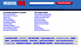 What Medicalfaq.net website looked like in 2017 (6 years ago)