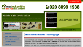 What Maidavalemaxlocksmith.co.uk website looked like in 2017 (6 years ago)