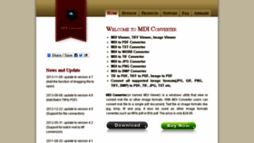 What Mdiconverter.com website looked like in 2017 (6 years ago)