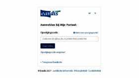 What Mijnportaal.eandis.be website looked like in 2017 (6 years ago)