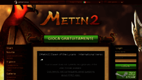 What Metin2.it website looked like in 2017 (6 years ago)