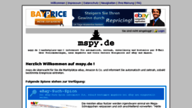 What Mspy.de website looked like in 2017 (6 years ago)