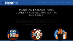 What Menupad.com website looked like in 2017 (6 years ago)