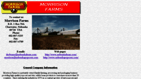 What Morrisonfarms.com website looked like in 2017 (6 years ago)