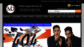 What Magicdream.fr website looked like in 2017 (6 years ago)
