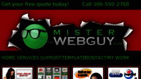 What Misterwebguy.com website looked like in 2017 (6 years ago)