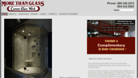 What Morethanglass.com website looked like in 2017 (6 years ago)