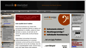 What Musikmeister.ch website looked like in 2017 (6 years ago)