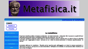 What Metafisica.it website looked like in 2017 (6 years ago)