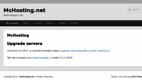 What Mchosting.net website looked like in 2017 (6 years ago)