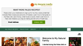 What Mynaturalfamily.com website looked like in 2017 (8 years ago)
