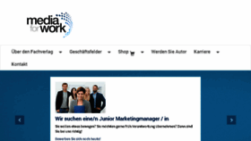 What Mediaforwork.de website looked like in 2017 (6 years ago)