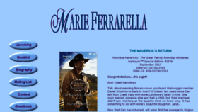 What Marieferrarella.com website looked like in 2017 (6 years ago)