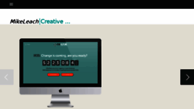 What Mikeleachcreative.co.uk website looked like in 2017 (6 years ago)