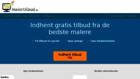 What Malertilbud.dk website looked like in 2017 (8 years ago)