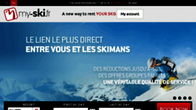 What My-ski.fr website looked like in 2017 (6 years ago)