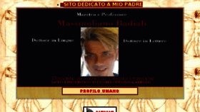 What Massimilianobadiali.it website looked like in 2017 (6 years ago)