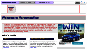 What Marcommwise.com website looked like in 2017 (6 years ago)