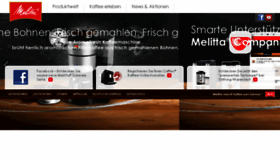 What Melitta.ch website looked like in 2017 (6 years ago)