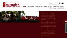 What Mirandah.com website looked like in 2017 (6 years ago)