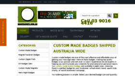 What Makebadges.com.au website looked like in 2017 (6 years ago)