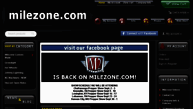 What Milezone.com website looked like in 2017 (6 years ago)
