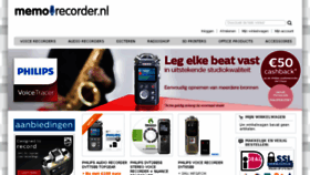 What Memorecorder.nl website looked like in 2017 (6 years ago)