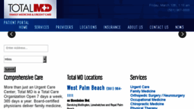 What Medicalcenterofthepalmbeaches.com website looked like in 2017 (6 years ago)