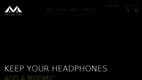 What Modmic.com website looked like in 2017 (6 years ago)