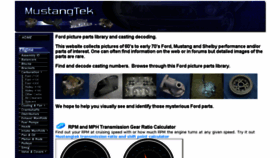 What Mustangtek.com website looked like in 2017 (6 years ago)