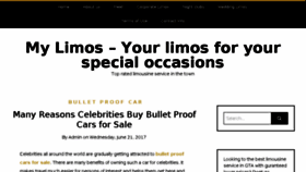 What Mylimos.ca website looked like in 2017 (6 years ago)