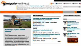 What Migrationonline.cz website looked like in 2017 (6 years ago)