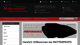 What Mattenprofis.de website looked like in 2017 (6 years ago)