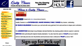 What Myqualitycleaners.com website looked like in 2017 (6 years ago)