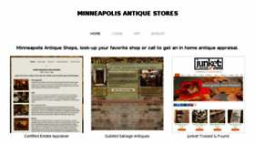 What Minneapolisantiquestores.com website looked like in 2017 (6 years ago)
